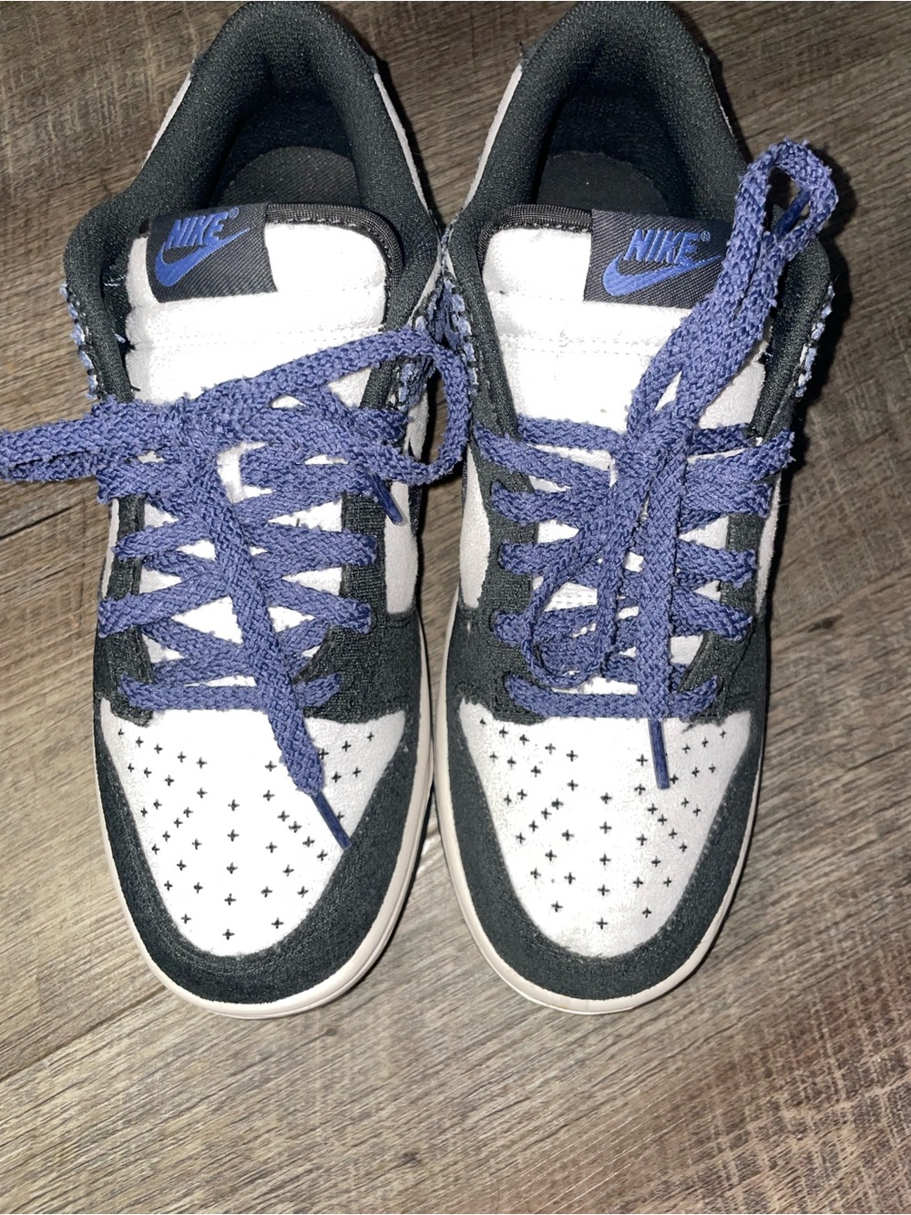 Nike Dunk Low Retro SE Black & Navy Denim BRAND NEW NEVER WORN - Picture 5 of 7